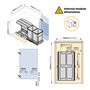 Emuca Bac à recyclage Recycle 2x12 litres Inox