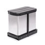Emuca Bac à recyclage Recycle 2x12 litres Inox