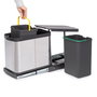Emuca Bac à recyclage Recycle 2x12 litres Inox