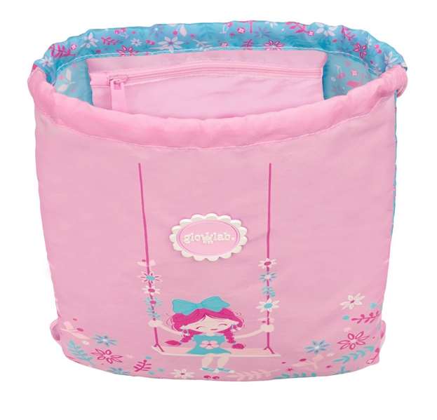 Safta Sac à dos plat junior Glowlab Kids Swing 26 x 34 x 1 cm, pour enfants à partir de 36 mois