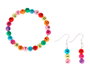Innspiro Lot de 750 Perles Rondes en Plastique de 7,5 mm avec Lettres Assorties