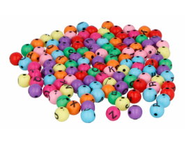 Innspiro Lot de 750 Perles Rondes en Plastique de 7,5 mm avec Lettres Assorties