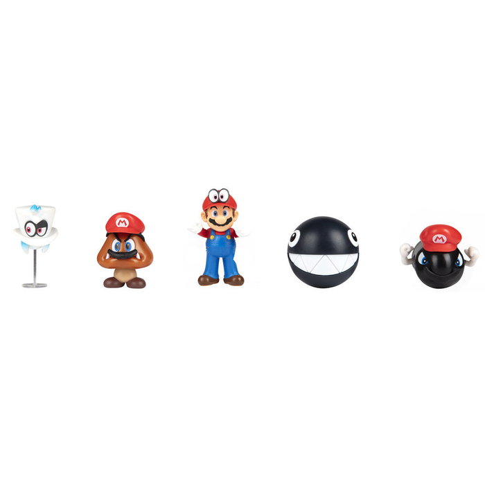JAKKS PACIFIC - Lot de 5 figurines Super Mario Bros - 6,5 cm