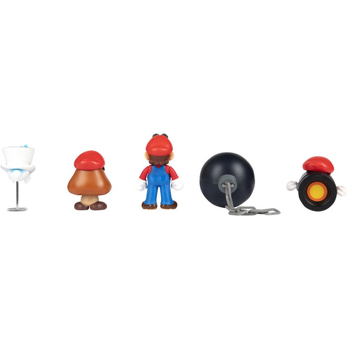 JAKKS PACIFIC - Lot de 5 figurines Super Mario Bros - 6,5 cm