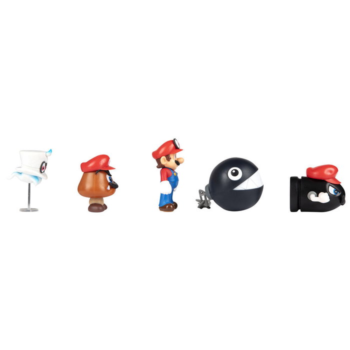 JAKKS PACIFIC - Lot de 5 figurines Super Mario Bros - 6,5 cm