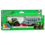 Molto - Tractor de ferme avec remorque - Jouet miniature - Modèles aléatoires - Échelle 1:50 - Matière plastique et métal - Sans piles - Langues: espagnol, anglais