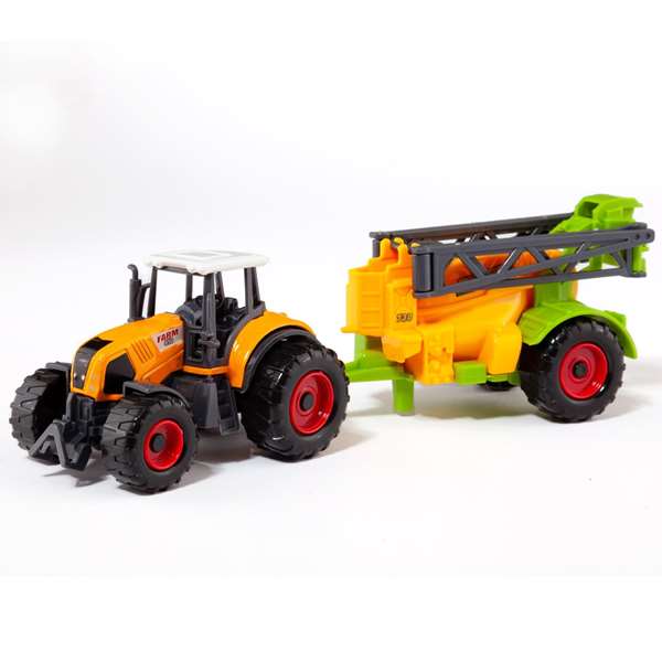 Molto - Tractor de ferme avec remorque - Jouet miniature - Modèles aléatoires - Échelle 1:50 - Matière plastique et métal - Sans piles - Langues: espagnol, anglais Molto - Tractor de ferme avec remorque - Jouet miniature - Modèles aléatoires - Échelle 1:50 - Matière plastique et métal - Sans piles - Langues: espagnol, anglais