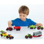 Molto - Tractor de ferme avec remorque - Jouet miniature - Modèles aléatoires - Échelle 1:50 - Matière plastique et métal - Sans piles - Langues: espagnol, anglais