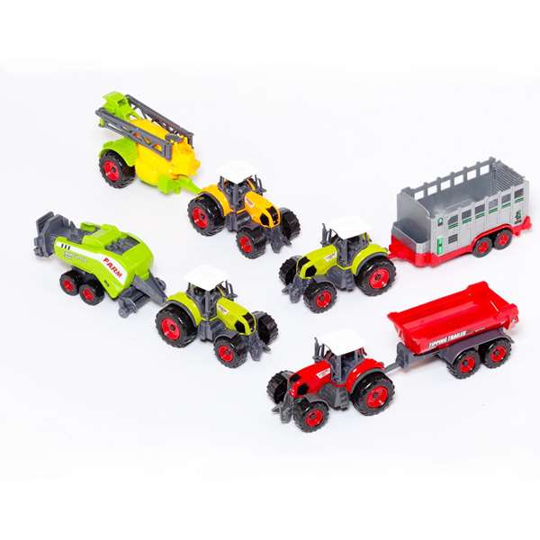 Molto - Tractor de ferme avec remorque - Jouet miniature - Modèles aléatoires - Échelle 1:50 - Matière plastique et métal - Sans piles - Langues: espagnol, anglais Molto - Tractor de ferme avec remorque - Jouet miniature - Modèles aléatoires - Échelle 1:50 - Matière plastique et métal - Sans piles - Langues: espagnol, anglais
