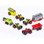 Molto - Tractor de ferme avec remorque - Jouet miniature - Modèles aléatoires - Échelle 1:50 - Matière plastique et métal - Sans piles - Langues: espagnol, anglais