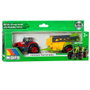 Molto - Tractor de ferme avec remorque - Jouet miniature - Modèles aléatoires - Échelle 1:50 - Matière plastique et métal - Sans piles - Langues: espagnol, anglais