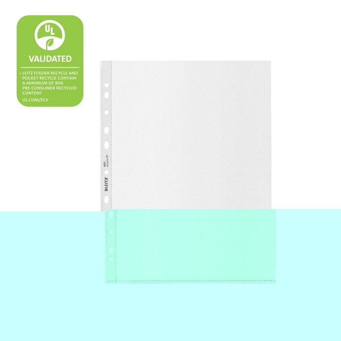 Leitz Housses Recycle A4 Maxi Transparent 25 Unités