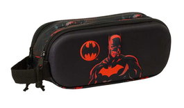 Safta Portatout double Batman 3D 21 x 8 x 6 cm - Boîte de rangement pour enfants à partir de 3 ans