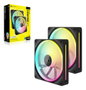 Corsair Fan LX140 RGB CO-9051028-WW Noir Pack de Deux