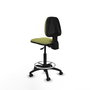 PIQUERAS Y CRESPO Tabouret Isso Asynchrone Tissu Vert olive