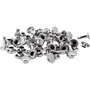 Rapid RAPID 25 - Rivets tubulaires en aluminium, 3x7 mm, lot de 25 pièces pour cuir, textile, plastique et décoration