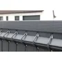 Nature - Kit lamelles brise-vue en PVC pour clôture rigide, occultation 4/5, anti-UV, dimensions 1,025 x 2,50 m, couleur anthracite