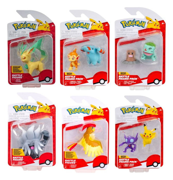 Jazwares Pokémon Battle Figure assortiment (6) figurines ver. 22 Jazwares Pokémon Battle Figure assortiment (6) figurines ver. 22