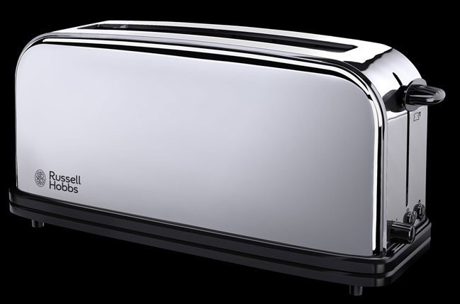 Russell Hobbs Tostador 23510-56 - Tostador à fente allongée avec fonction pain surgelé et panier à miettes amovible