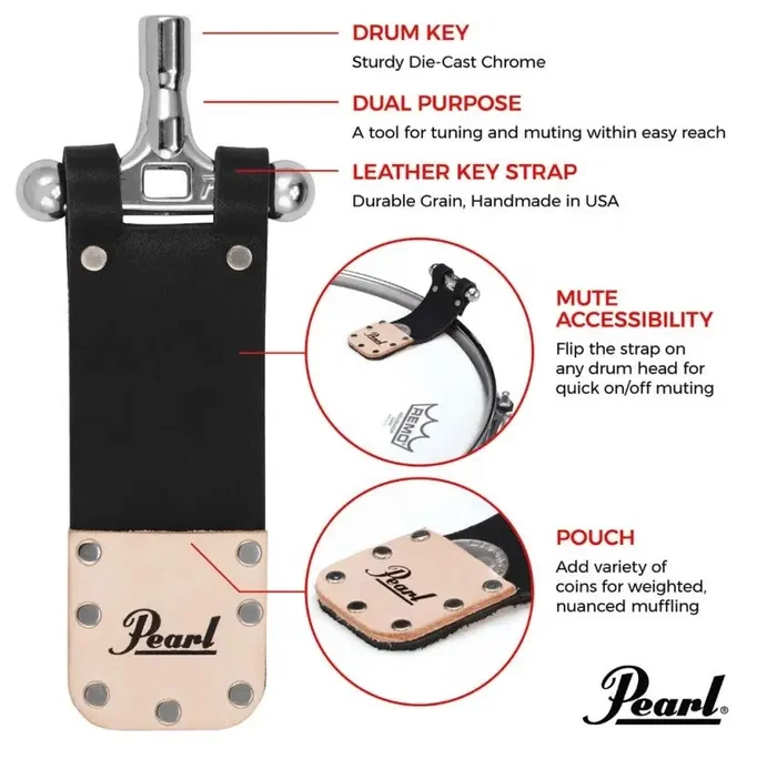 PEARL Clé d'accordage avec système Mute pour batterie