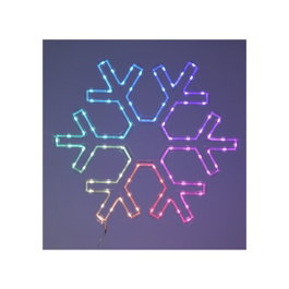 Basics Adorno LED Flocon de Neige RGB, 90 LED, USB