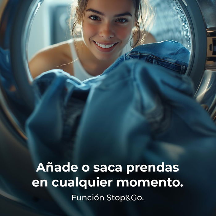 Machine à laver Cecotec 10950 Autodose Inverter 3D Titanium A 1400 rpm 10 kg