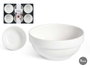 Vessia Set de 6 Bols en Porcelaine Blanche pour Apéritif 9 cm - Capacité 200 ml, 30x20x4.5 cm (Set de 12)