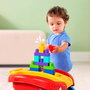 Mega Bloks Fisher-Price - Wagón Para Recoger Bloques JFR30 - Jouet de Construction avec Wagon Rouge et 20 Blocs Géants - À Tirer et Pousser - Pour Enfants de 12 Mois et Plus