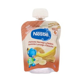 NESTLE Bolsita Banane Orange et Biscuit 90 g