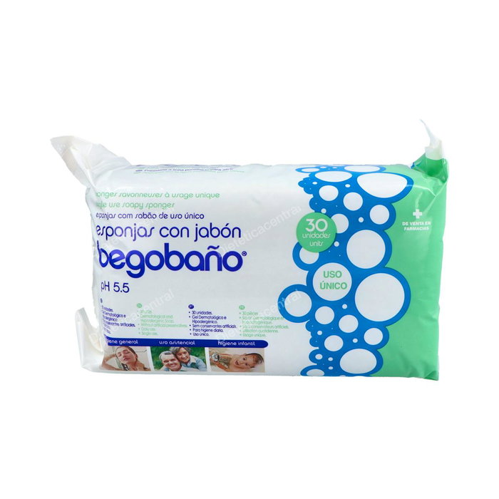 Begobaño Éponges Savonneuses Begobaño Lot de 30 Unités Begobaño Éponges Savonneuses Begobaño Lot de 30 Unités