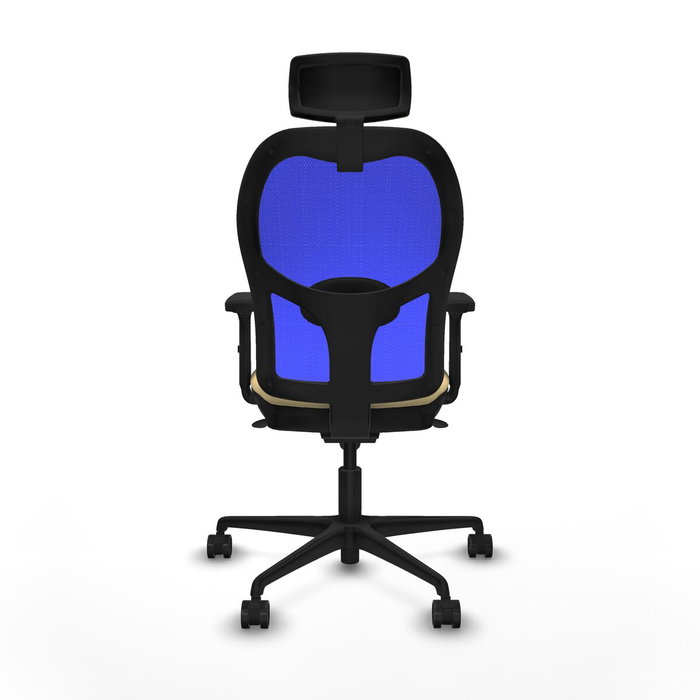 Piqueras y Crespo Chaise de Bureau avec Appui-tête Jorquera 2D036N2 Crème