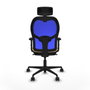 Piqueras y Crespo Chaise de Bureau avec Appui-tête Jorquera 2D036N2 Crème