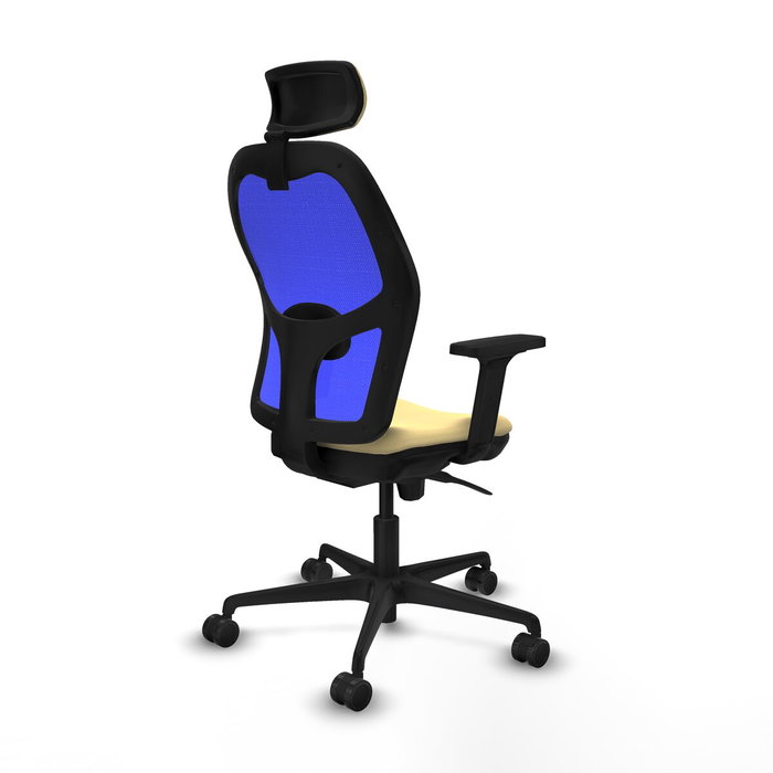 Piqueras y Crespo Chaise de Bureau avec Appui-tête Jorquera 2D036N2 Crème