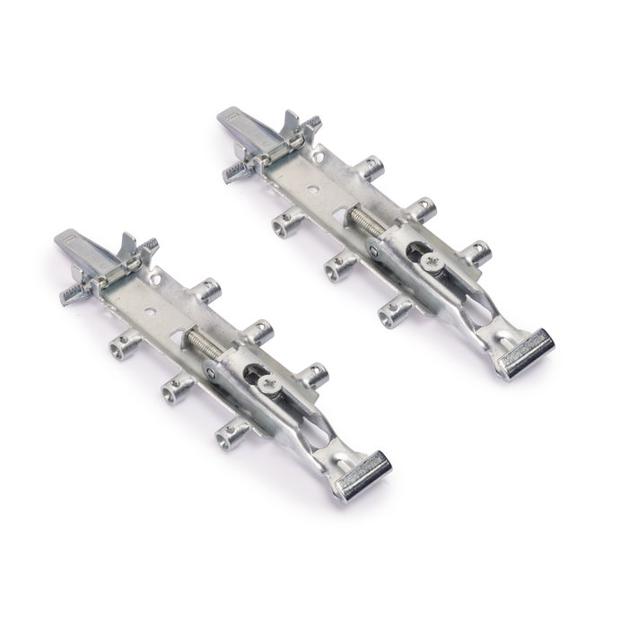 Emuca Kit de ferrures de suspensions invisibles pour meubles hauts Levelup 3 avec plaque, acier, zingué