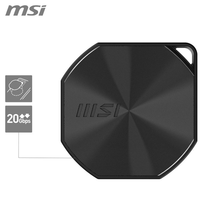 Disque Dur Externe MSI DATAMAG Noir 1 TB SSD
