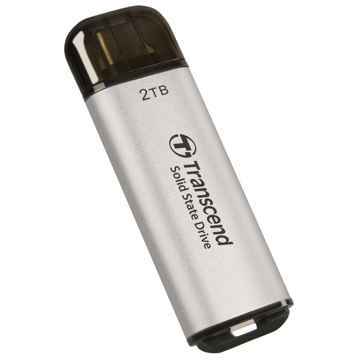 Transcend SSD ESD300S 2 To USB-C Silver