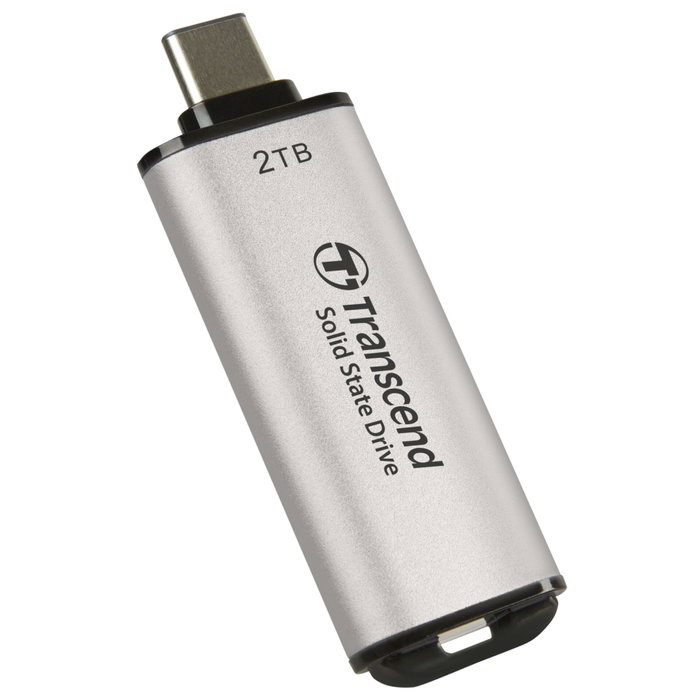 Transcend SSD ESD300S 2 To USB-C Silver