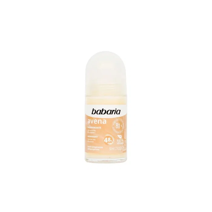 Babaria Déodorant roll-on à l'avoine, Protection 48h, 50 ml Babaria Déodorant roll-on à l'avoine, Protection 48h, 50 ml