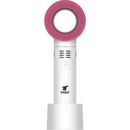 Thulos TH-MFN-03 Kool Breeze Mini ventilateur portable blanc rose 3 vitesses USB rechargeable