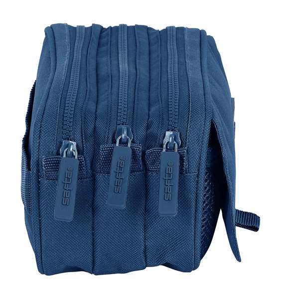 Safta Portatodo Triple Big Basic Marino 21,5x10x8cm - Organisateur triple pour enfants - 3 ans - Bleu marine Safta Portatodo Triple Big Basic Marino 21,5x10x8cm - Organisateur triple pour enfants - 3 ans - Bleu marine