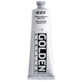 Golden Peinture Acrylique Heavy Body Acier Inoxydable Iridescent Fin 148 ml