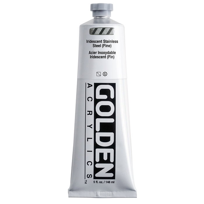 Golden Peinture Acrylique Heavy Body Acier Inoxydable Iridescent Fin 148 ml Golden Peinture Acrylique Heavy Body Acier Inoxydable Iridescent Fin 148 ml