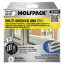 WOLFPACK LINEA PROFESIONAL Joint élastique en forme de E, 6 m x 9 mm, Blanc