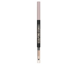 Maybelline Sculpting Stix Eyeliner N°016 - Crayon pour les yeux 2-en-1 noir mat avec pinceau, tracé précis 1.5 mm, tenue 24h, 0.7 g