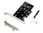 MicroConnect Carte adaptateur PCI-E X4 M.2 B & M Key NGFF SSD
