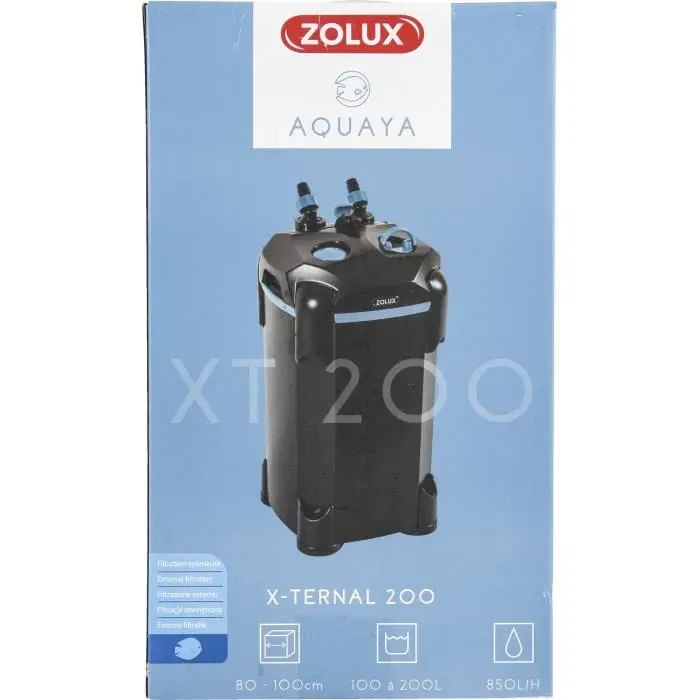 Zolux Xternal 200 Filtre extérieur pour aquarium de 100 à 200 litres - Débit de 850 L/h - 9.3 W