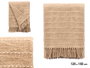 GIFTDECOR MULTIUSOS RAYAS PUNTO BEIGE 125X150CM