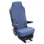 HTC EQUIPEMENT Housse universelle pour siège de camion en tissu jean's 100% coton matelassé - Compatible airbags et ceintures