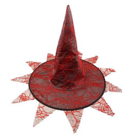My Other Me Sombrero Bruja Poliester Rojo
