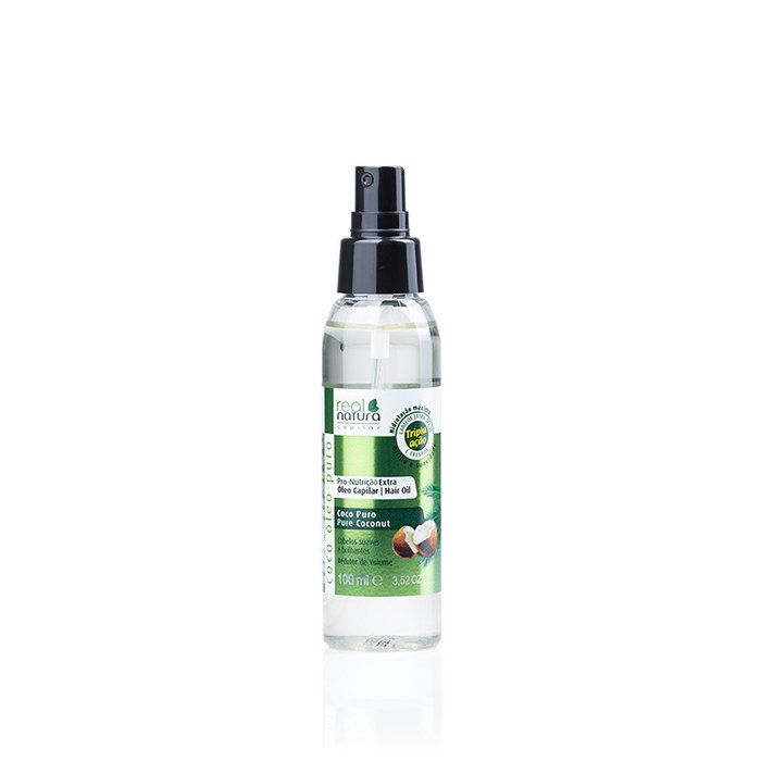 Real Natura Óleo Capilar Pro-Nutrição Extra Coco Puro 100ml Real Natura Óleo Capilar Pro-Nutrição Extra Coco Puro 100ml